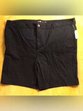 Old Navy Men's Navy Flat-Front Cotton Shorts -New-